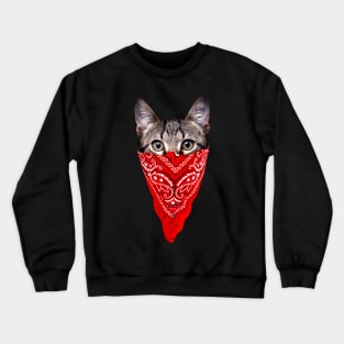 Gangster Cat Crewneck Sweatshirt